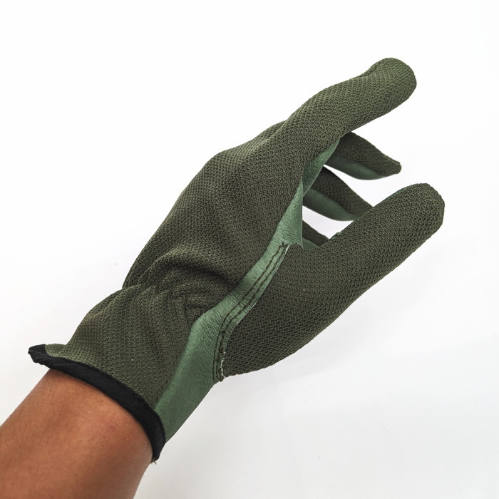 * self .. glove OD original leather polyester M/L size ( combination gloves combat Tacty karu glove work for glove Ground Self-Defense Force sea on self .. aviation self ..)