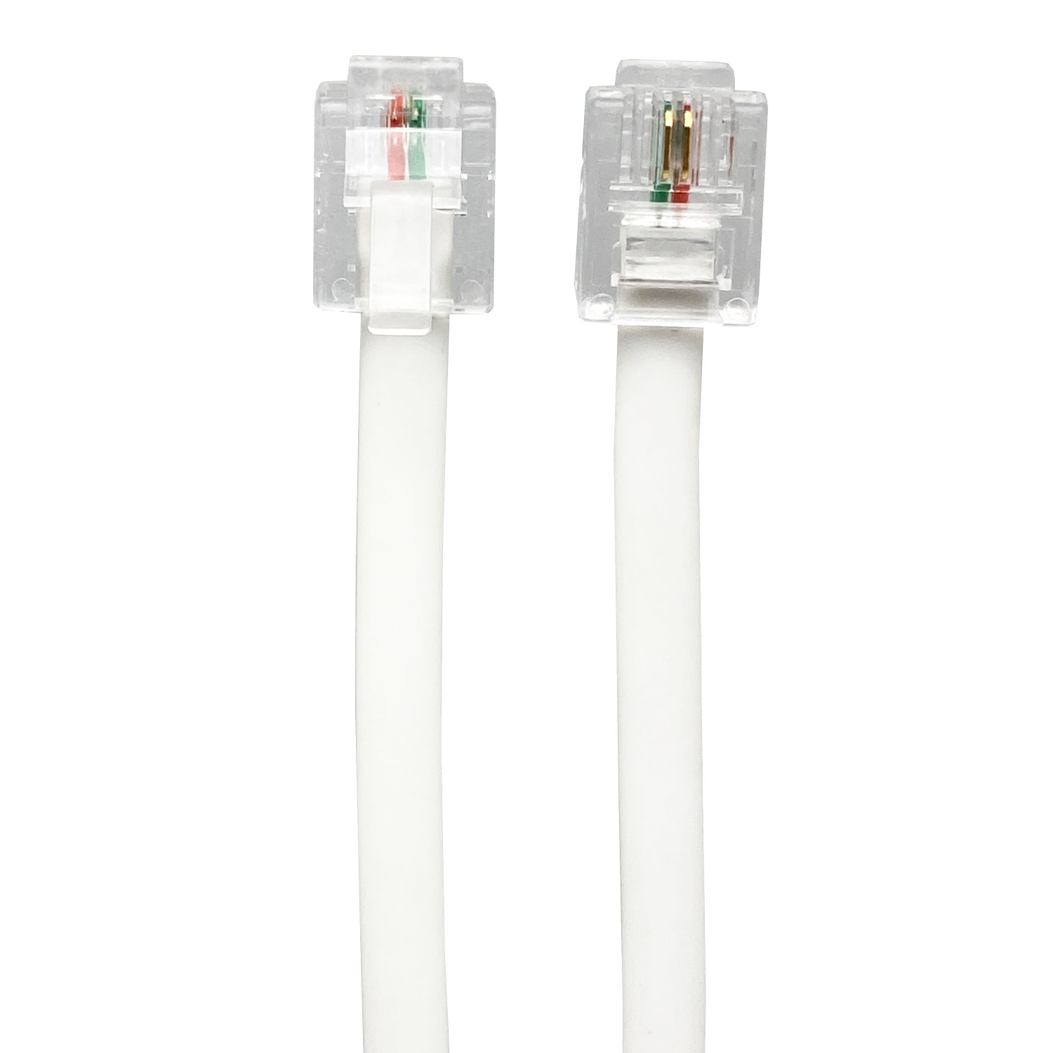  modular cable 5m telephone line tere phone cable TEL code 6 ultimate 2 core white eko simple package CMJ-05WH2ta rose TARO'S [ free shipping ]