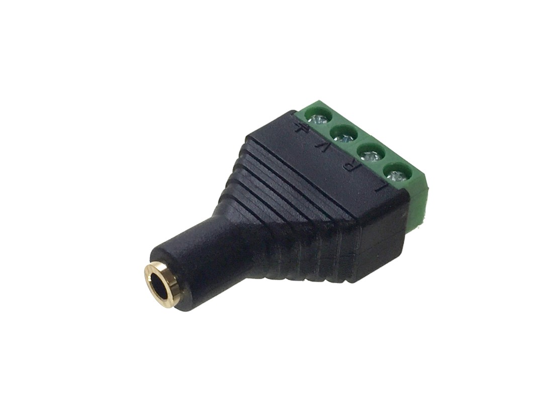  терминал тип AV Mini штекер ( женский ) 3.5mm 1 шт стерео звук + изображение 