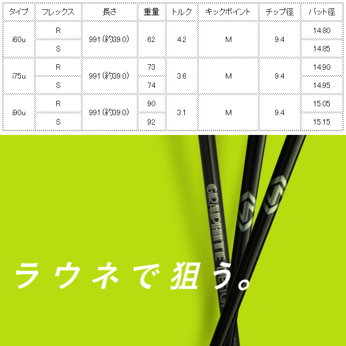  Graphite Design RAUNE IRON UNITIZElaune железный parallel chip Uni Thai z модель * одиночный распродажа не возможно 