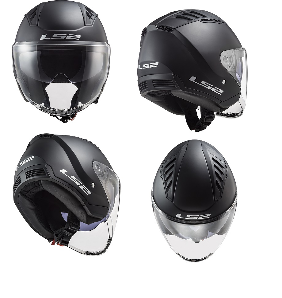 LS2 L es two SG certification domestic regular goods COPTERkopta- inner with visor jet helmet all 3 color S-XXL open face 