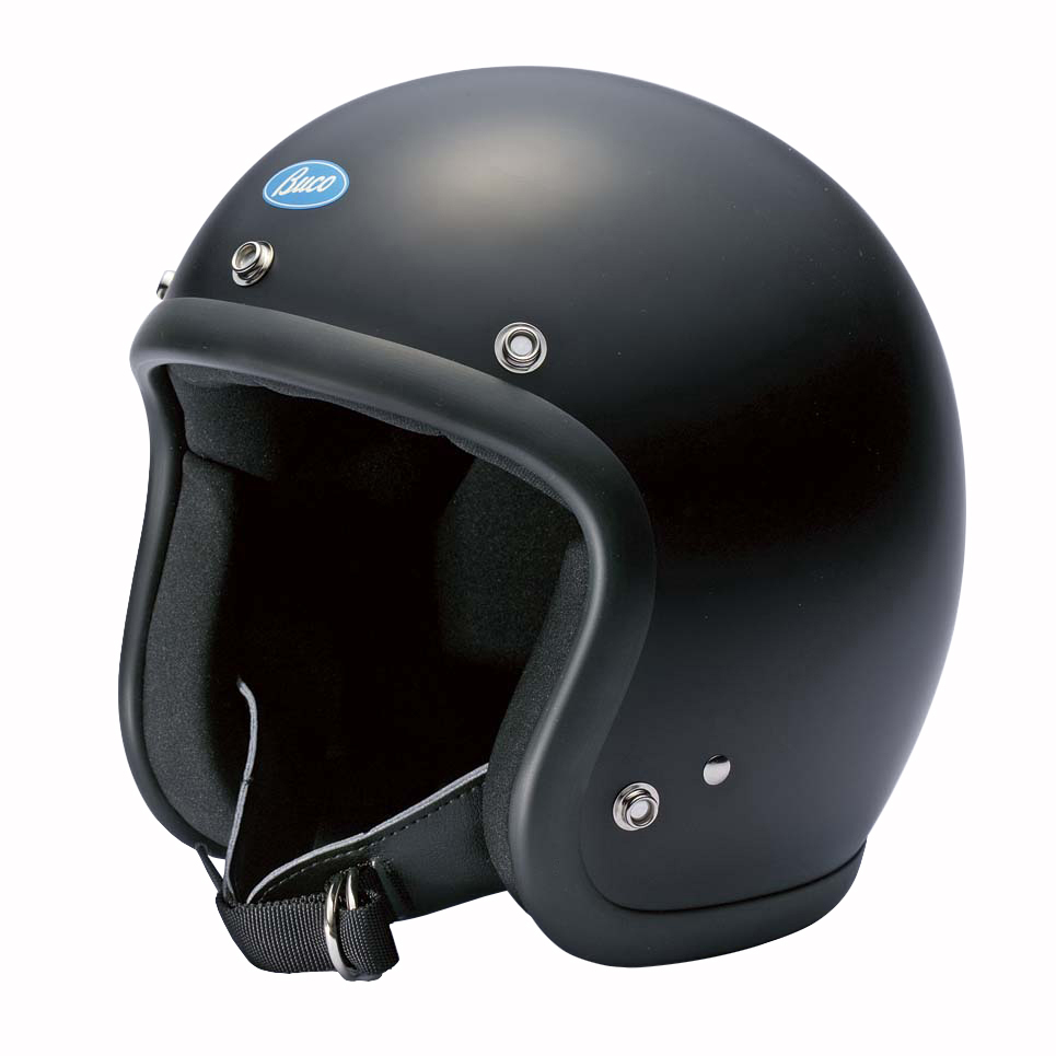 BUCO EXTRA BUCO PLAIN Lサイズ（60-61cm） マットブラック バイク用　ジェットヘルメットの商品画像
