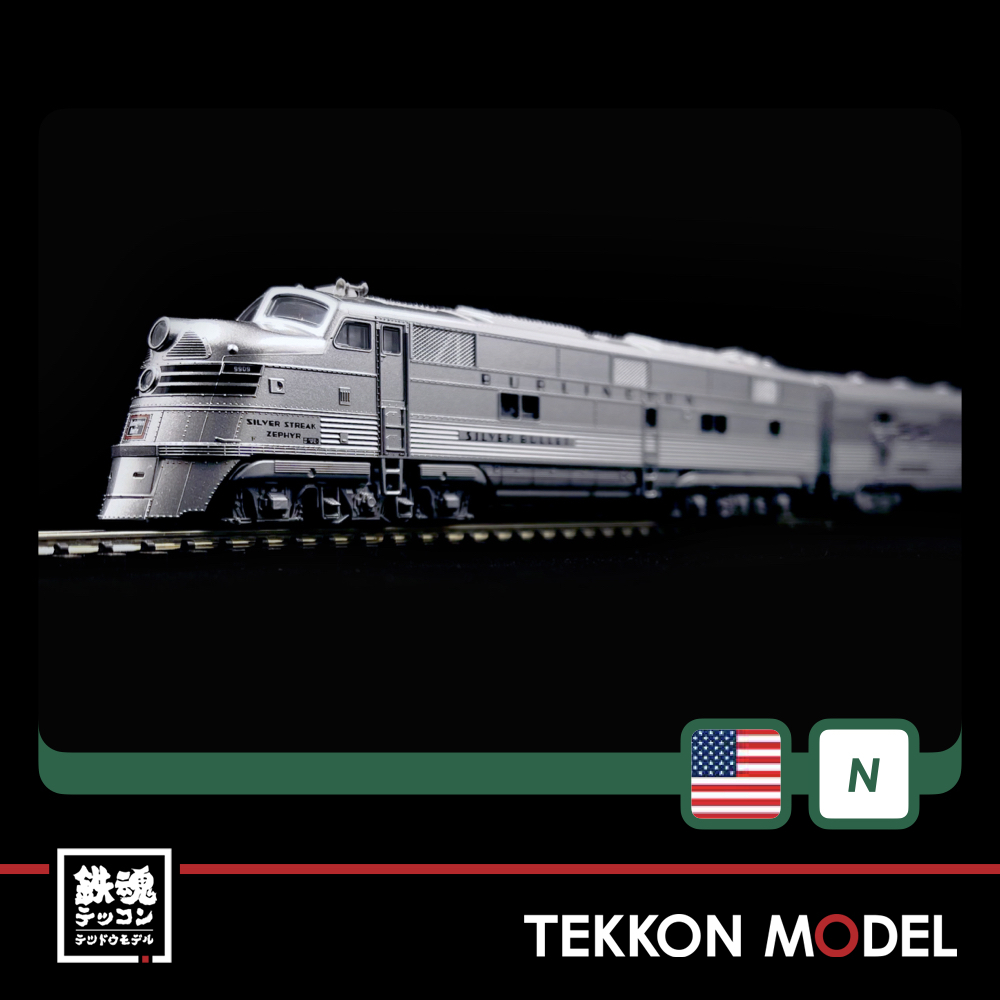 KATO 106ｰ090 CB&Q EMD E5A & Silver Streak Zephyr シルバー