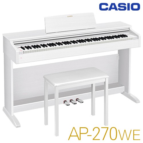 カシオ デジタルピアノ CELVIANOシリーズ AP-270WE ホワイトウッド調