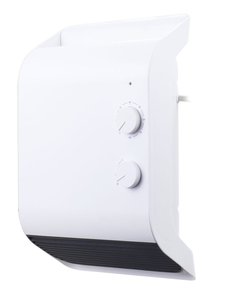 山善 山善 脱衣所温風ヒーター DFX-RK12 W（ホワイト） セラミック