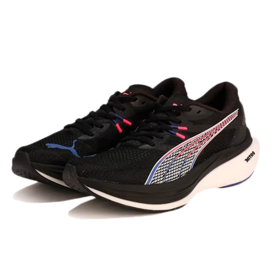 PUMA ディヴィエイトニトロ3 309707 （プーマブラック×ラピスラズリ×サンセットグロー） メンズランニングシューズ - 最安値・価格 ...