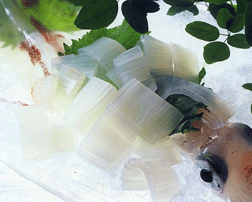  белый кальмар белый . sashimi талон saki кальмар .. кальмар белый кальмар рефрижератор 150g передний и задний (до и после) 2 шт комплект гора . Япония море Hyogo префектура 