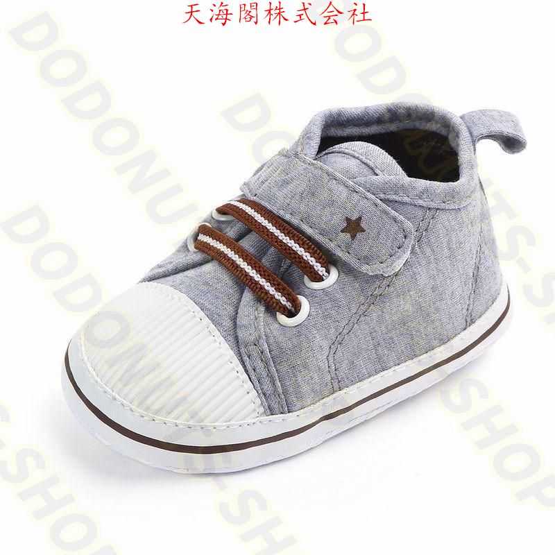  First shoes baby shoes room shoes sneakers shoes baby Denim manner simple casual touch fasteners celebration of a birth man girl 