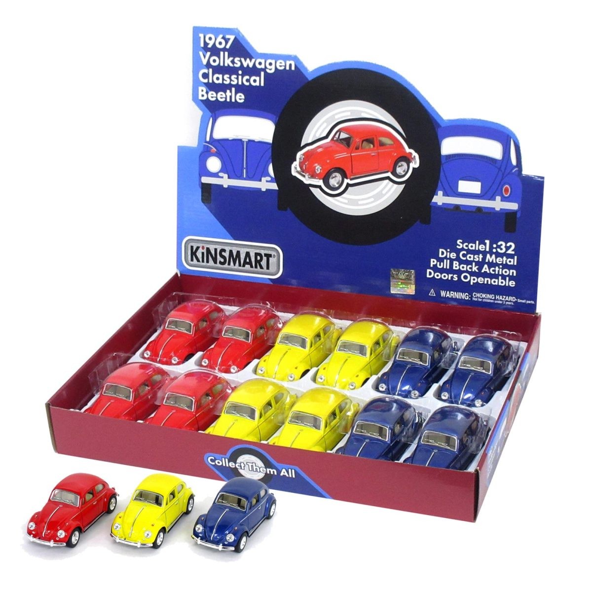 クラシック ビートル 3色アソート （1/32スケール 201-603）