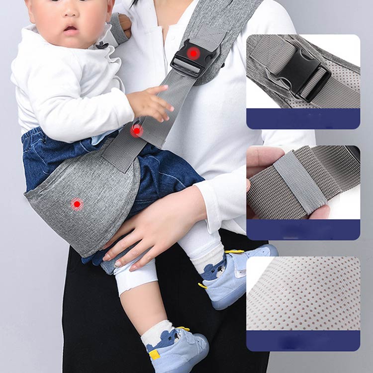 ... string sling hip seat diagonal ..... support baby carrier heat countermeasure baby Kids one hand ... belt front direction ... light weight navy blue pa