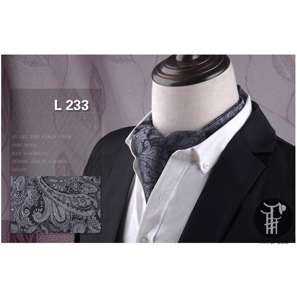  ascot tie scarf men's business new life stylish gentleman wedding Ascot scarf formal peiz Lee pattern ... Father's day present 