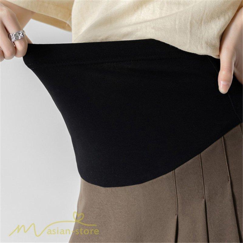  maternity wear short skirt maternity skirt large size summer clothing summer miniskirt lining attaching .. mama waist adjustment beautiful . pleat on goods 