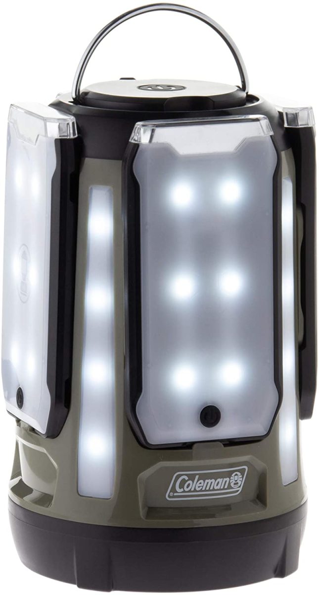 Coleman クアッドマルチパネルランタン (オリーブ) LED Coleman クアッドマルチパネルランタン (オリーブ) LED