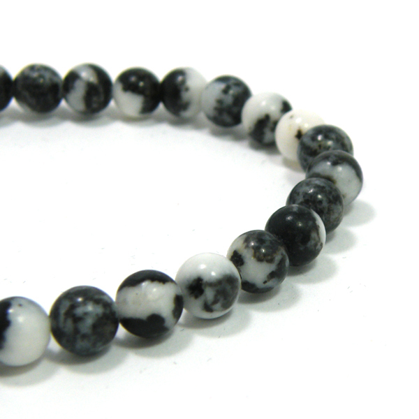  Zebra jasper 1 пункт было использовано браслет примерно 6.5mm примерно 16cm натуральный камень Power Stone 