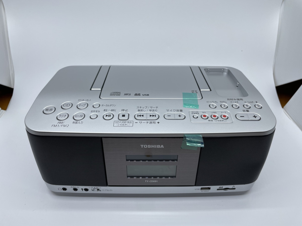 TOSHIBA SD USB CDラジオカセットレコーダー TY-CDX91 - 通販
