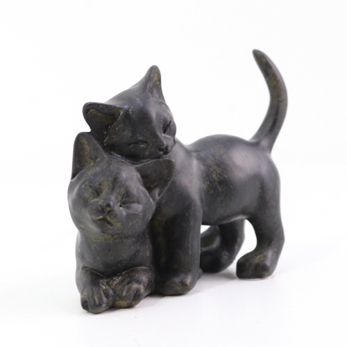 猫 置物 猫雑貨 オブジェ 仲良しキャット ネコ 雑貨 おしゃれ 飾り物 インテリア雑貨 Cat 猫 Sw9525 雑貨屋リエット 通販 Yahoo ショッピング