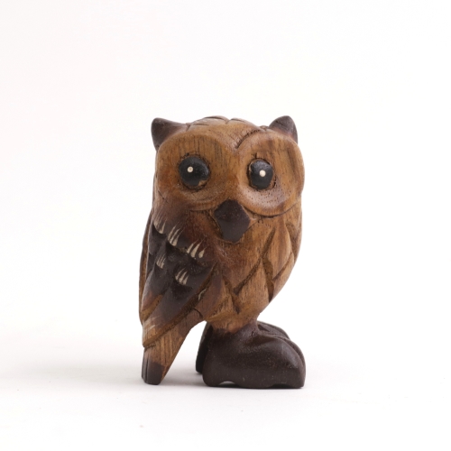木彫り 置物 フクロウ 梟 オブジェ 木製 縁起物 和風 鳥 バード 飾物 Tc 雑貨屋リエット 通販 Yahoo ショッピング