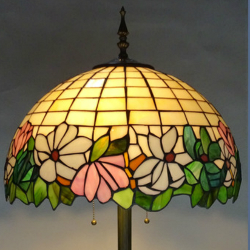 信頼 ステンドグラス ランプ おしゃれ フロアランプ ダリア 花柄 ティファニー調 ガラス 照明 高さ160cm Liceomusicalecoreutico It