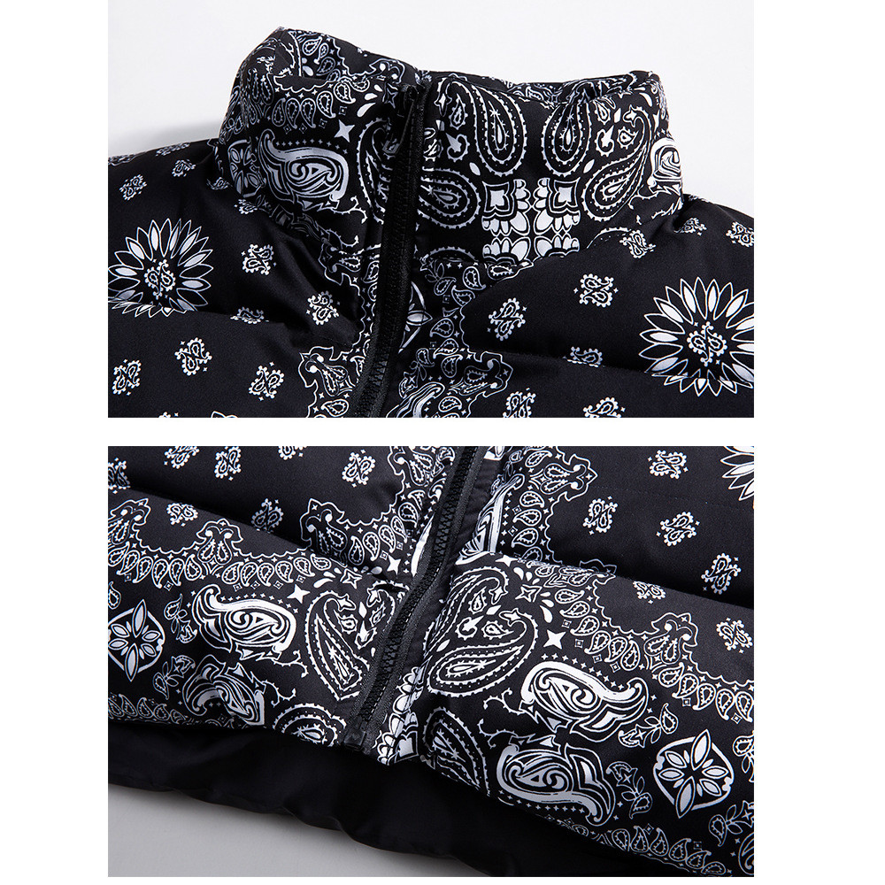  бандана рисунок жилет peiz Lee рисунок Paisley bandana pattern Down Vest Size L~5XL[ бесплатная доставка ]