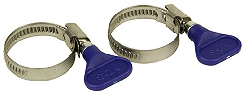  безопасность 3(Safety-3) шланг частота из нержавеющей стали наружный диаметр шланг соответствует ручка регулировки модель голубой 16~25mm разбрызгивание воды шланг фиксация для 2 штук комплект 