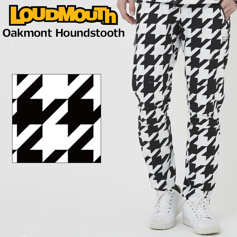  громкий мышь мужской дождь брюки 762360(002) Oakmont Houndstooth дуб monto японский стандарт RAAR непромокаемая одежда Loudmouth Golf одежда JUN2