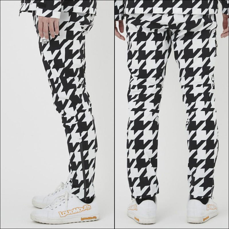  громкий мышь мужской дождь брюки 762360(002) Oakmont Houndstooth дуб monto японский стандарт RAAR непромокаемая одежда Loudmouth Golf одежда JUN2