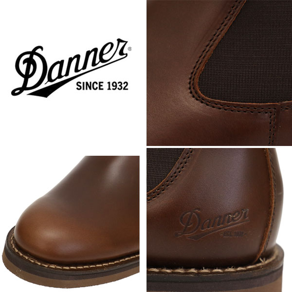 DANNER ( Danner ) D215006 Maywood Side Gore со вставкой из резинки Chelsea ботинки Dk.Brown сделано в Японии 