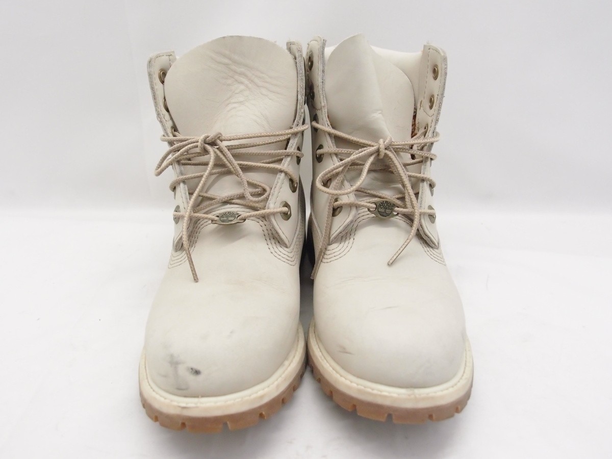 ★激レア★ timberland　26 プレミアムブーツ　ホワイトグレー ☆激レア☆ timberland26 プレミアムブーツホワイトグレー