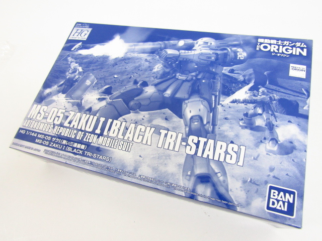 BANDAI - プレミアムバンダイ限定 HG 1/144 MS-05 ザクI(黒い三連星機) 機動戦士ガンダム THE ORIGIN(ジオリジン) プラモデル(0217585) バンダイ Amazon | BANDAI HG 1/144 MS-05 ザクI(黒い三連星機)プラモデル