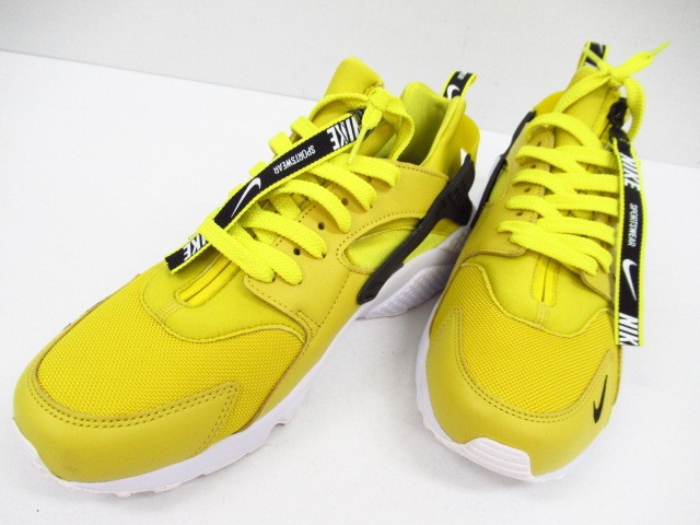 NIKE AIR HUARACHE RUN PREMIUM ZIP "BRIGHT CITRON" BQ6164-700 （ブライトシトロン/ホワイト/ブラック） エア ハラチ メンズスニーカーの商品画像