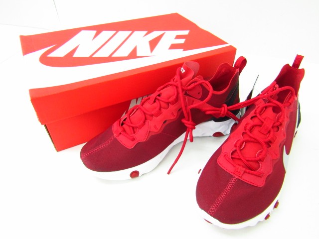 NIKE REACT ELEMENT 55 "RED" BQ6166-601 （ジムレッド/ホワイト/ブラック/ウルフグレー） リアクト(NIKE) メンズスニーカーの商品画像