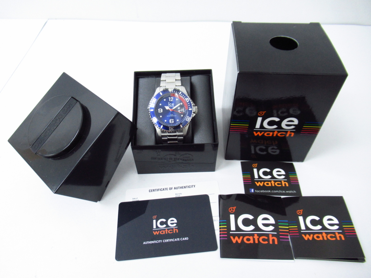 ICE WATCH アイススチール 015771 （ブルー シルバー/ミディアム） メンズウォッチの商品画像