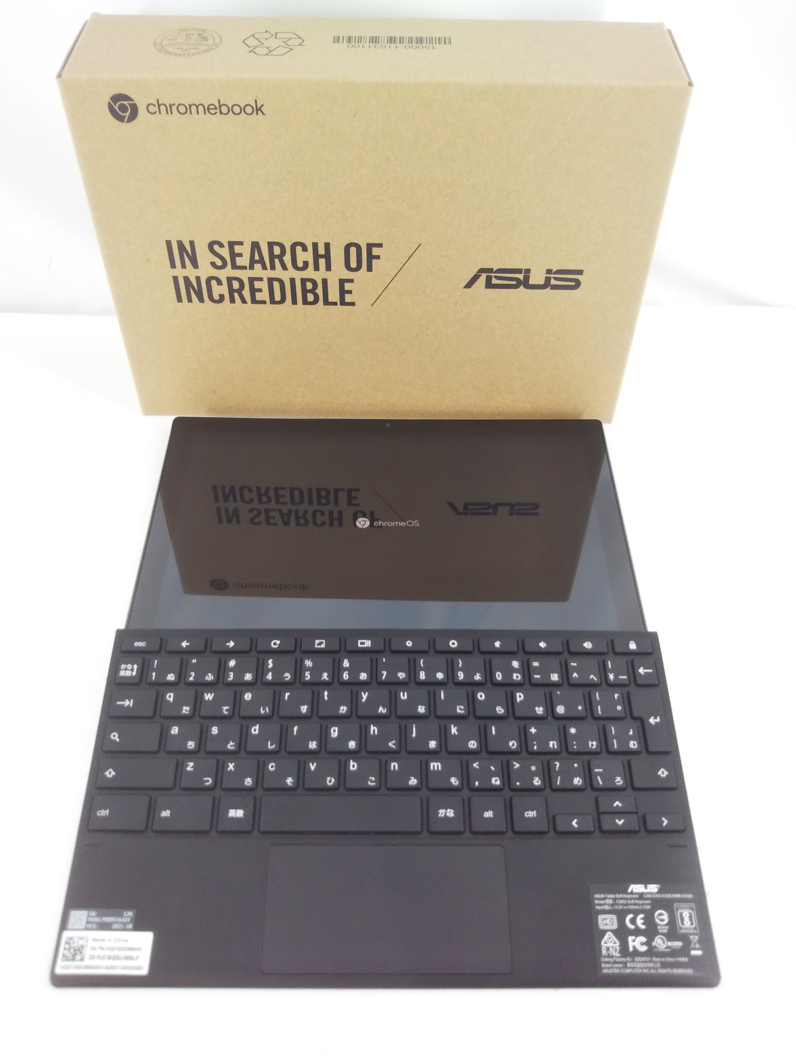 ASUS ASUS Chromebook Detachable CM3（CM3000） ミネラルグレー 