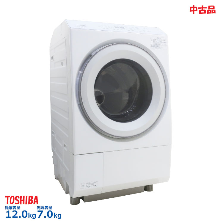 TOSHIBA ZABOON ドラム式洗濯乾燥機 右開き TW-127XH3R（W） （グラン