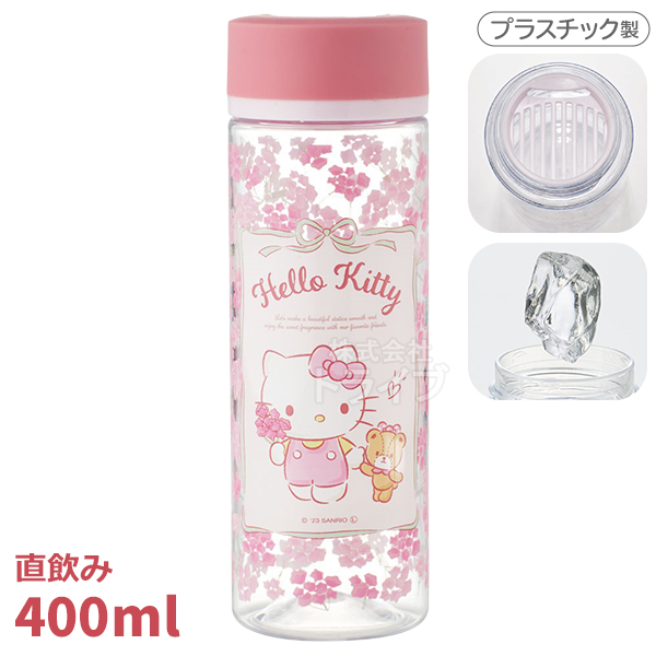 スケーター シンプルブローボトル ハローキティ フラワーリース 0.4L 