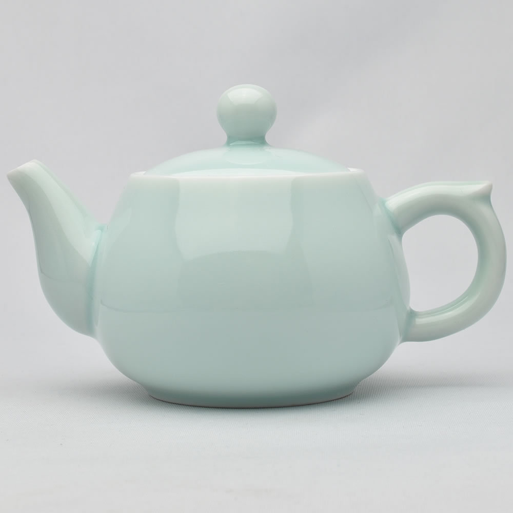  Chinese tea vessel ...( celadon *. flour )200ml( full water 260ml) small teapot * teapot 