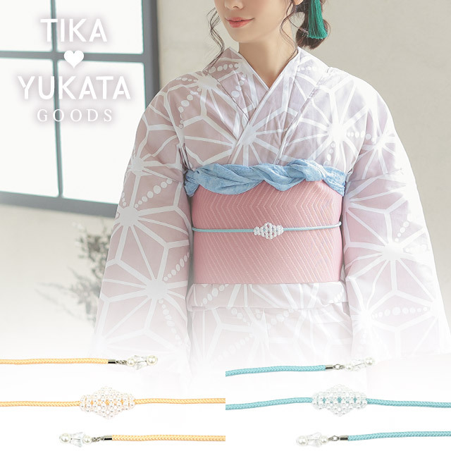 yu.. super-discount decoration obi cord cream light blue pearl yukata kimono long-sleeved kimono arrange obi shime obi . obidome super-discount yukata small articles 