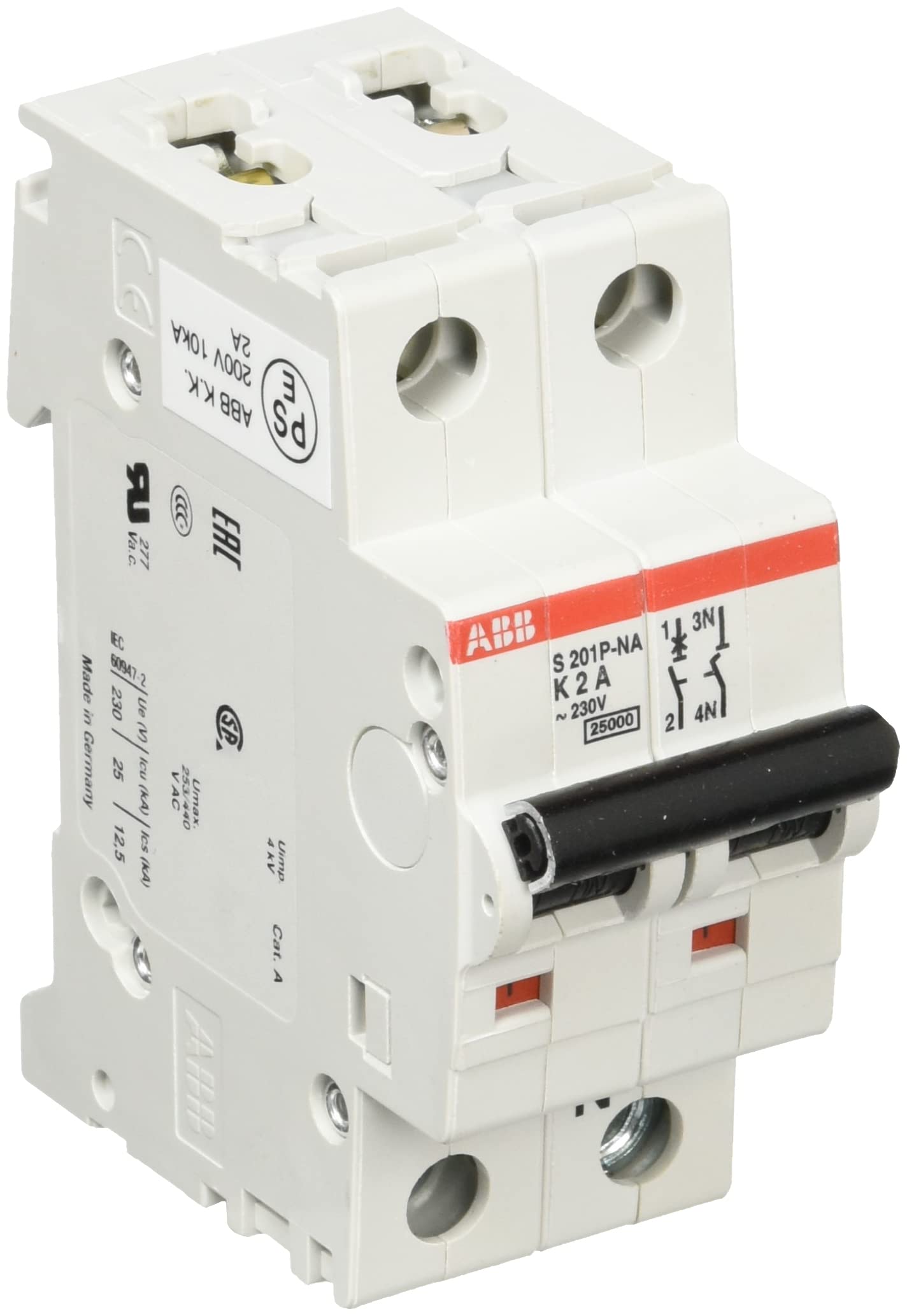 ABB миниатюра автоматический выключатель S201P-K2NA