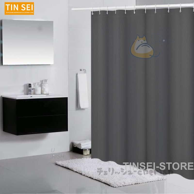  shower curtain bus curtain vinyl curtain mold proofing waterproof bathroom bus room bath unit bath thick bath curtain blue 180*180cm 240*200CM