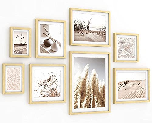 最安値 Artbyhannah 8パック ギャラリー壁キット 装飾ブラッシュ 花 アートプリント 写真フレーム コラージュセット 壁アート装飾 浴室 リビング 予約販売品 Dijanacaric Com