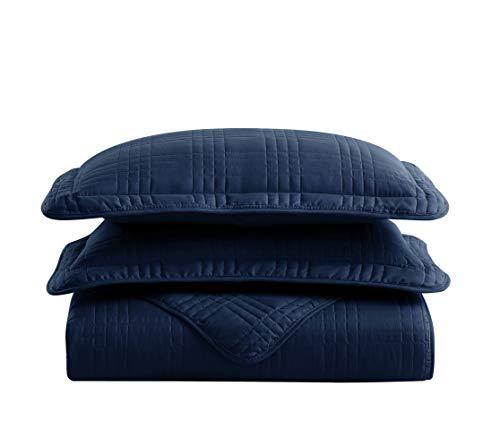 最新最全の Chezmoi 素敵な商品を海外より最短でお取り寄せ Collection ブルー クイーン キングストン特大ベッドカバー3点セット シーツ カバー Www Reinnec Cl