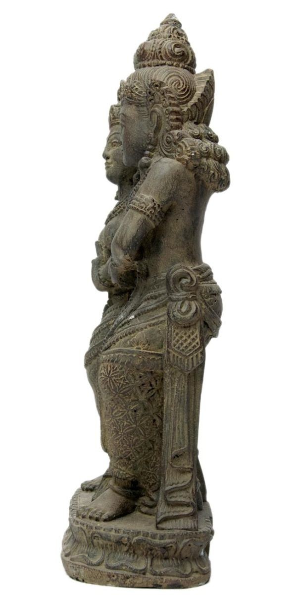 送料無料 バリのアンティーク風石像 ラーマ＆シータ インド 神様 置物 エスニック アジア 雑貨