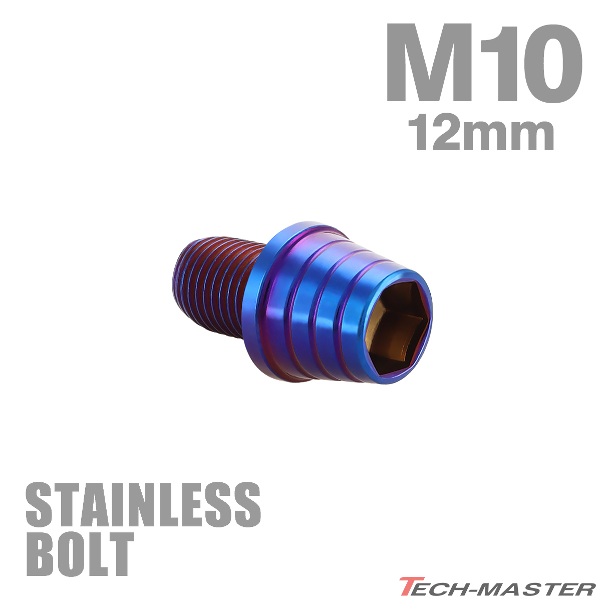  нержавеющая сталь болт M10×12mm P1.25 болт с шестигранной головкой конус ракушка head колпак болт жарение titanium цвет TB0402