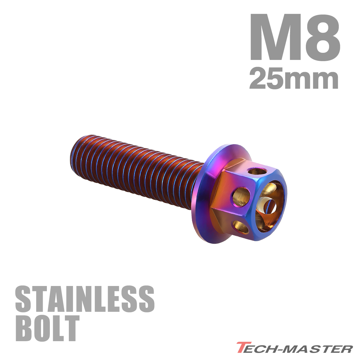  нержавеющая сталь болт M8×25mm P1.25 цветок head колпак болт жарение titanium цвет TB0567
