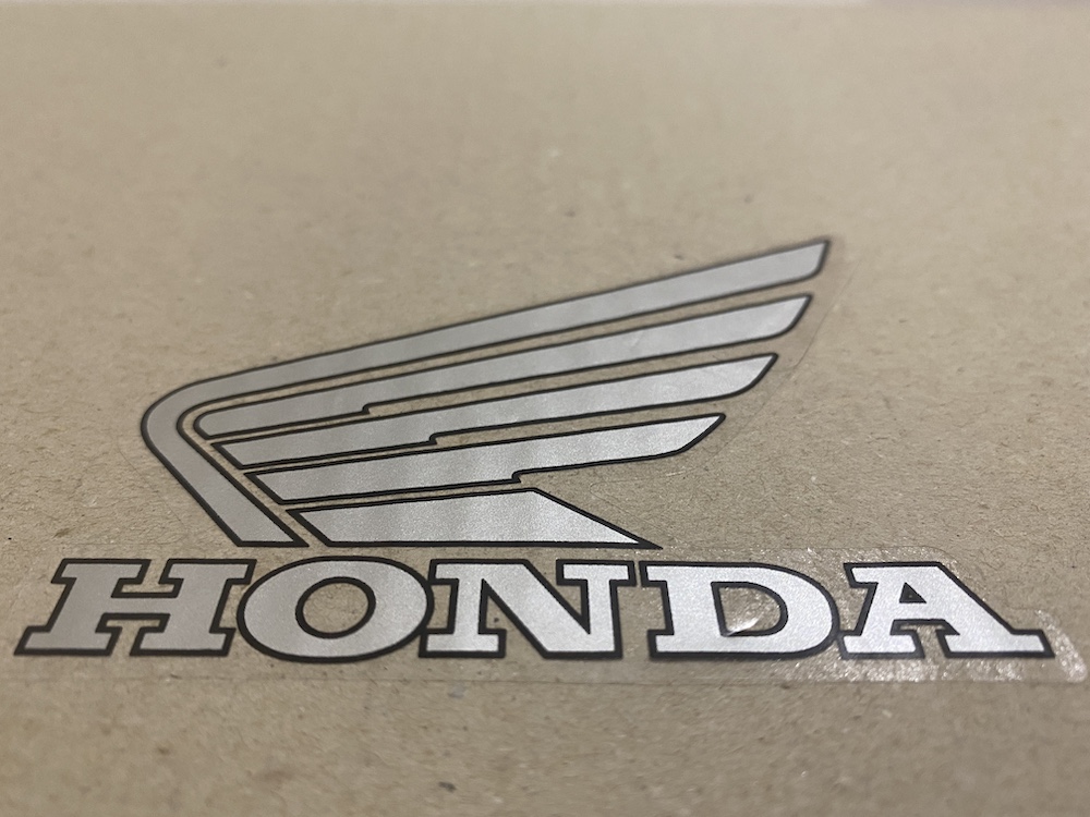  Honda HONDA стикер Logo wing можно выбрать 6 цвет машина . для мотоцикла оптимальный переводная картинка наклейка водонепроницаемый выдерживающий свет 