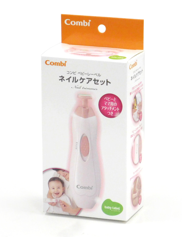 Combi комбинированный baby этикетка уход за ногтями комплект электрический пилочка для ногтей комплект место хранения с футляром Attachment 6 вид этикетка бледно-розовый (PI)