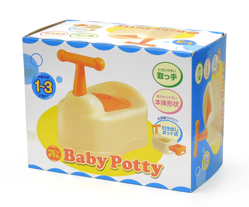 [ не использовался товар ]. мир для малышей pot тип горшок baby poti orange ручка имеется 1~3 лет примерно до 