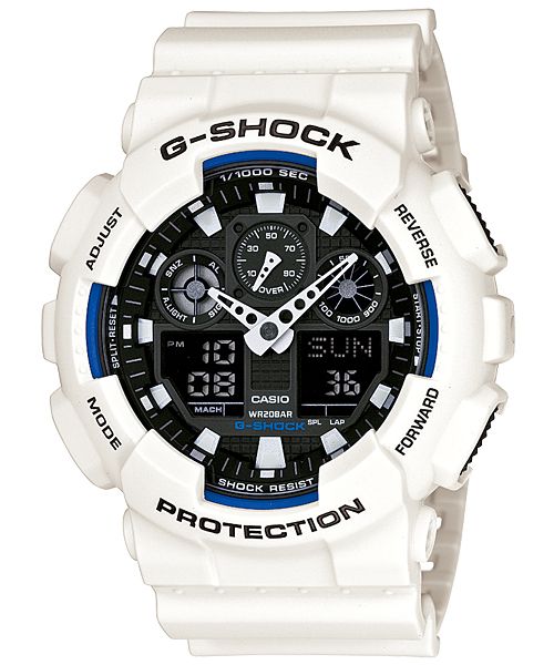 CASIO G-SHOCK GA-100B-7A （ブラック/ホワイト） G-SHOCK メンズ腕時計の商品画像