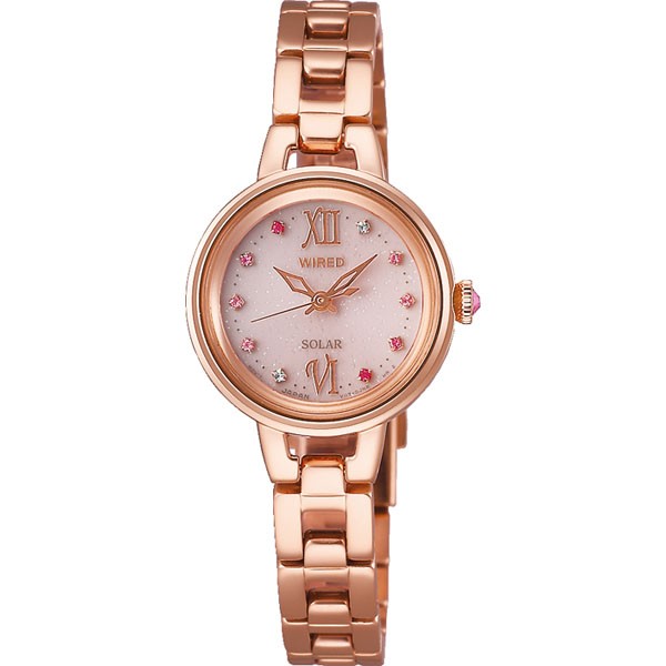 ション ポイント最大7倍 国内正規品 ピンクゴールド メタル 腕時計 メンズ アクセの加藤時計店 通販 Paypa Wiredf ワイアードf Seiko セイコー ソーラー Aged093 ソーラーコレクション レディース 腕時計 ワイアード