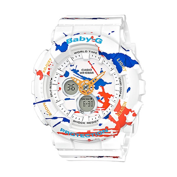 CASIO カシオ G-SHOCK Baby-G スプラッターパターンシリーズ tokeiten_ba-120spl-7ajf_1